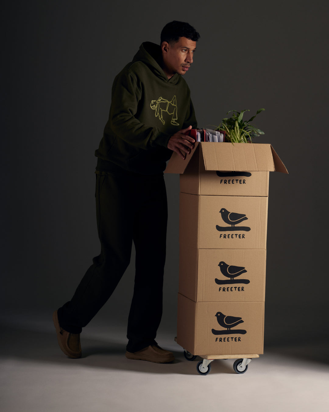 Sal hoodie forest green