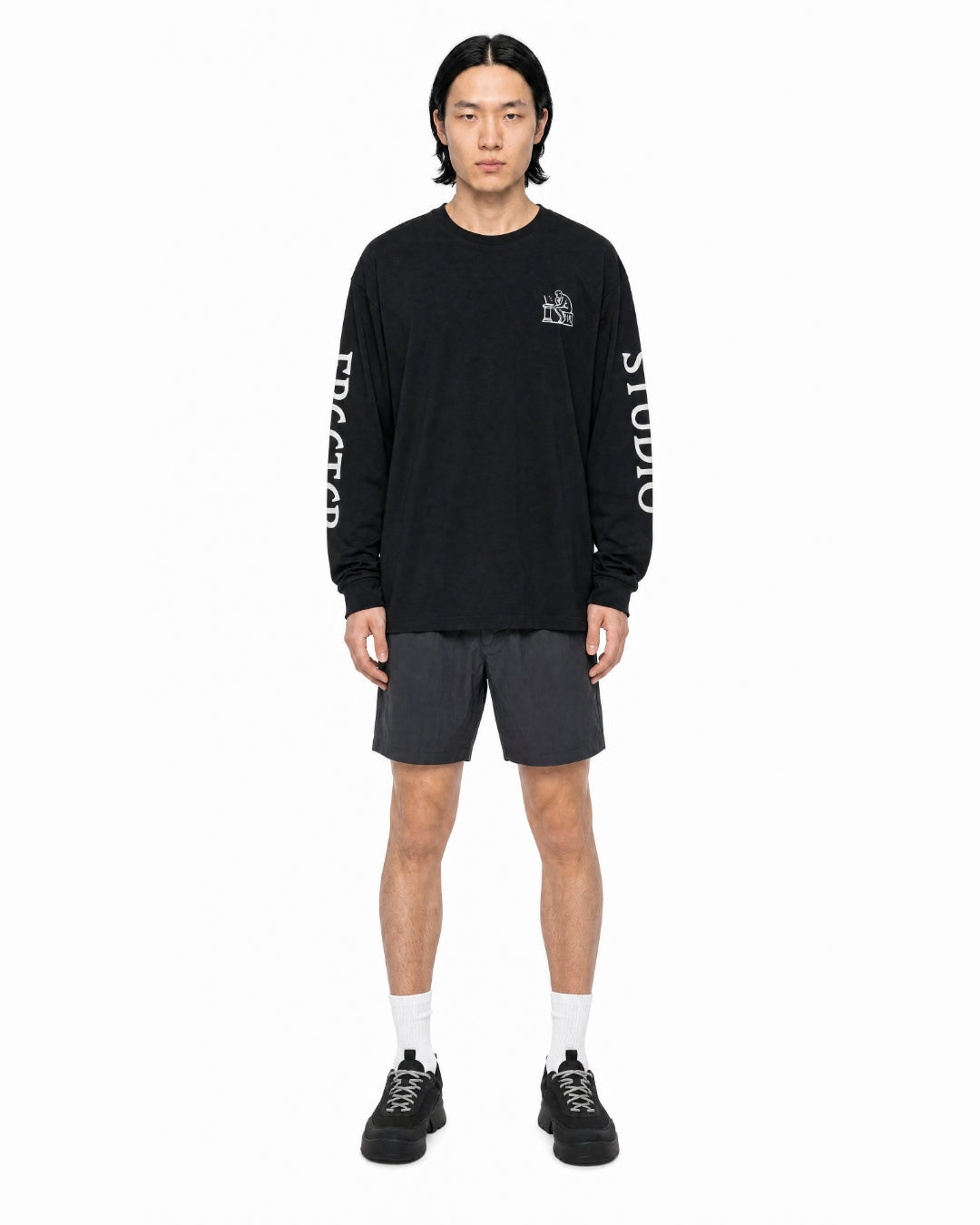 Thinker longsleeve t-shirt black