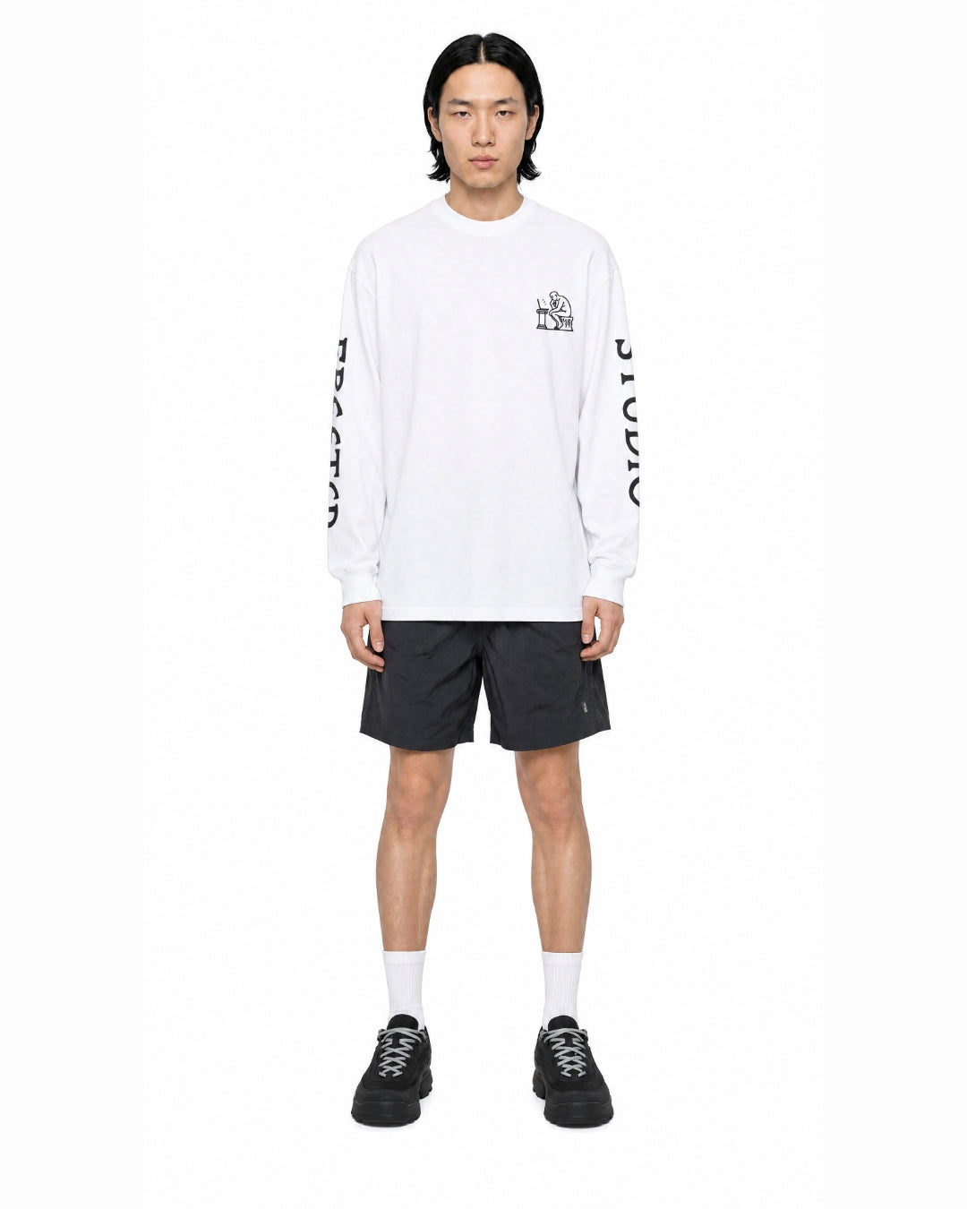 Thinker longsleeve t-shirt white