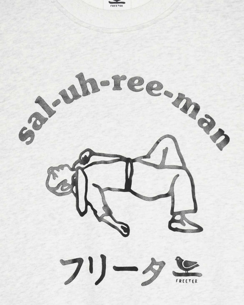 Sal-uh-ree-man crewneck grey