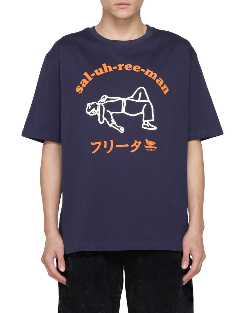 Sal-uh-ree-man t-shirt navy