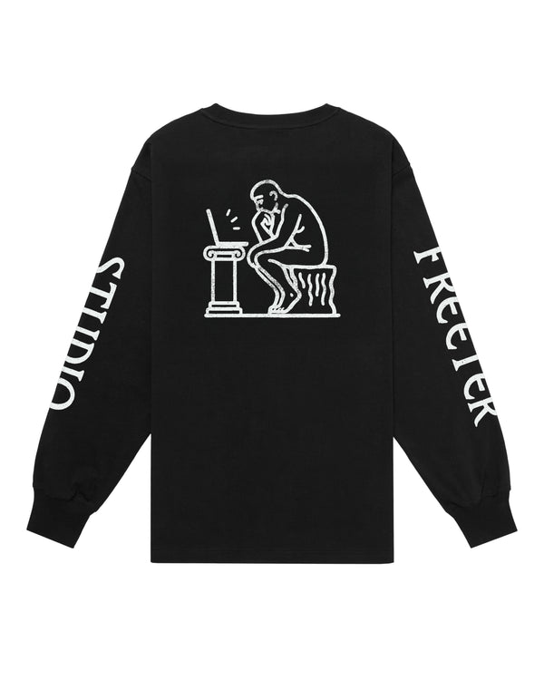 Thinker longsleeve t-shirt black