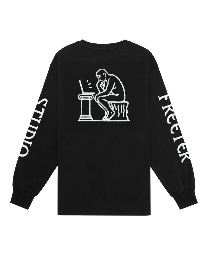 Thinker longsleeve t-shirt black
