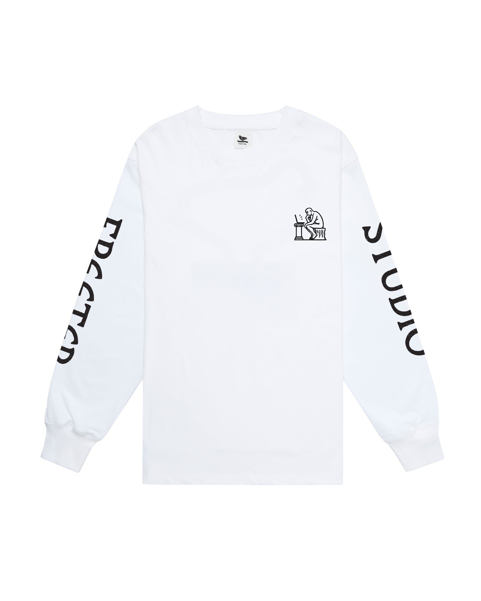 Thinker longsleeve t-shirt white